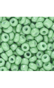 Seed beads 6/0 (4mm) Spring bud green